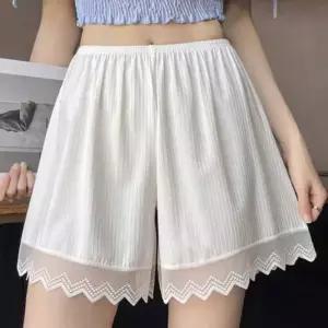 [라일리여성언더웨어] Rly 여성 플리츠 레이스 속바지 치마안감 3부 이너
