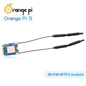 오렌지 파이 WiFi6 + BT5.0 모듈, 2.4GHz 및 주파수 대역 BLE 지원 OPI 5 용 PCIe 인터페이스