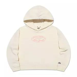 Lee 키즈 키즈 크롭 스웨트 후드 맨투맨 아이보리 LK2501HD70IV