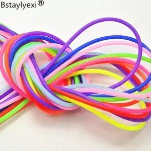 20 미터 혼합 색상 로프 2mm 고무 튜브 쥬얼리 코드 커버 메모리 와이어 장식 diy 액세서리
