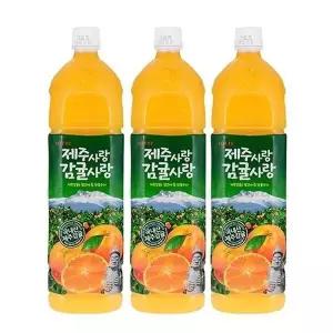 [하프클럽/기타]롯데 델몬트 제주사랑 감귤사랑 1.5L 6입