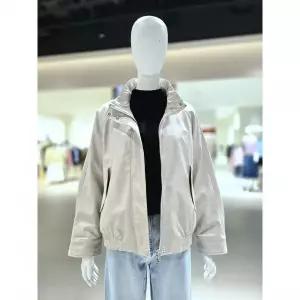 일부수량 온앤온 하이넥 페이크 레더 블루종 점퍼 NJL5SM221 2783508