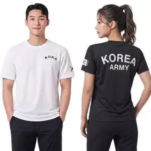 ROKA 로카티 쿨링 반팔티 군대 PX 아미 군용 밀리터리 군인 커플티 단체 반티 군대
