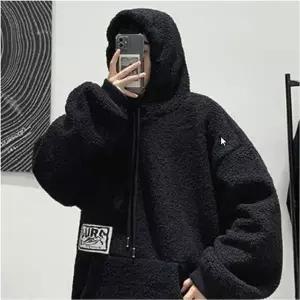 인조양털 후드티 뽀글이 기모후드 캐주얼 데일리 겨울 티셔츠