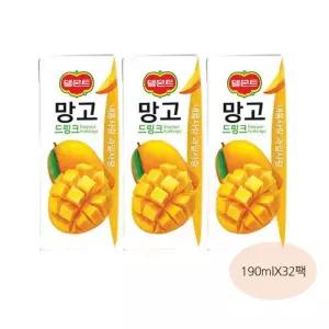 델몬트 과즙주스 망고 190mlx32팩