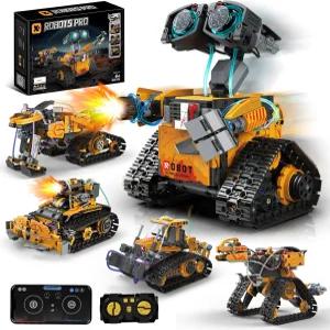 Sciencecow 빌딩 장난감 STEM 로봇 키트 5 in 1 원격 및 APP 제어 세트 DIY 교육용 블록 6세 7 8 9 10 11