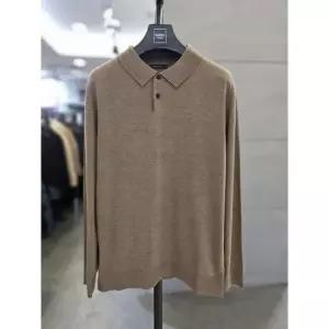 바쏘옴므 세이브존03 바쏘옴므 남자 베이지  블렌드 긴팔 니트 카라티 WSAGZ3WT03A (41218611)
