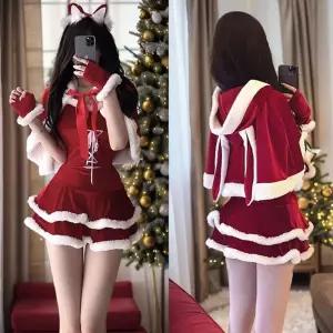 산타걸 크리스마스 코스프레 산타복 여성 40cm S
