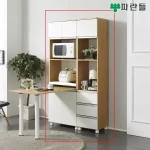 [착불배송] 파란들가구 1000x1900 키큰 전자렌지대세트 주방수납장 주방렌지대