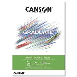 캔손 graduate 드로잉패드 160g A3 색연필 콘테 작업