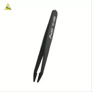 IOWD3F827 로 ip 회 rokit Tip 일자형 족집게 핀셋lat 쪽집게 작업 정밀 전도성 핀셋-Flat 다용도 기판