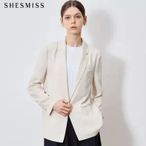 [쉬즈미스(SHESMISS)] 고품격 홑겹 싱글 베이직 재킷 (택가격: 248000원)