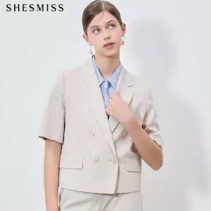 [쉬즈미스(SHESMISS)] 더블 브레스티드 반팔 재킷 (택가격: 318000원)