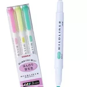 IKW19F959 마일드라이너 3색세트 지브라 단체선물 사무용품 학용품 제브라 형광펜