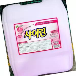 샤이린 핑크 섬유 유연제 20kg 대용량 세탁용품 업소용