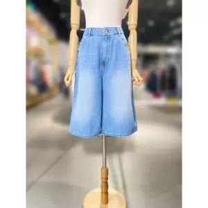일부수량 [베네통] 로고 자수 버뮤다 데님 팬츠 (BADPB9631) 2787942