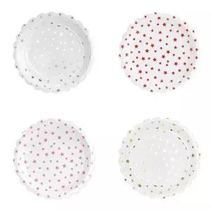 TBZ 스타 테이블 파티접시 6개입 23cm(9in) 과일접시