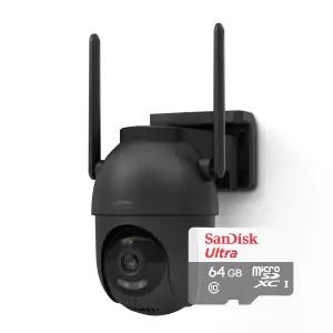 IPTIME C500-OUTDOOR+64GB 스마트폰 원격제어 실외 CCTV 홈캠 홈카메라 세트