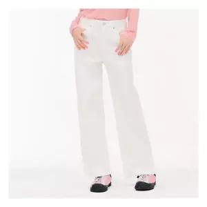 체이스컬트 여성 화이트 와이드 데님 팬츠-EARG2365B01 1309625