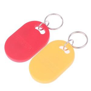 듀얼 칩 주파수 RFID 변경 가능 쓰기 IC + 재기록 복합 키 태그 키팝  125kHz T5577 13.56MHZ  1PC