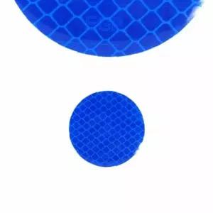 블루 차량용반사스티커 자동차 차량리플렉터스티커 원형 미니 리플렉터 10P
