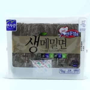 생메밀면 식당재료 냉동라멘 일본라멘 1kg 냉동식품 식료품 일식 가공식품 6인분 구수한