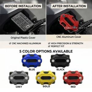 오토바이 CNC 프론트 브레이크 리저버 유체 탱크 커버 오일 컵 캡 혼다 PCX160 pcx 액세서리