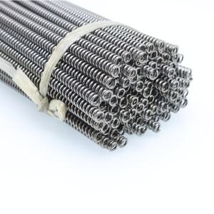 300mm 압축 스프링 와이어 직경 0.8/1.0/1.2/1.5mm 65 Mn 망간 고 탄소강 Y 자형 소프트 압력 리턴 롱