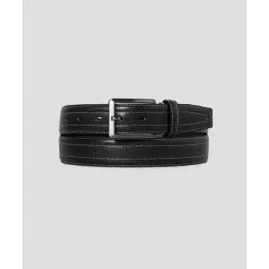 빈폴 BEANPOLE ACCESSORY 가죽 로고엠보 사각 버클 벨트 - 블랙BE6882M235 163365