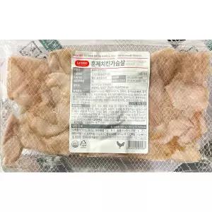 훈제치킨닭가슴살 (에쓰푸드 500g) 닭샌드위치용/김밥용/샐러드전문점/식당