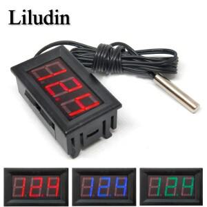 센서가있는 0.56 인치 온도 센서 모듈 미터 감지기 DC 5-12V LED 디지털 테스터 패널 게이지