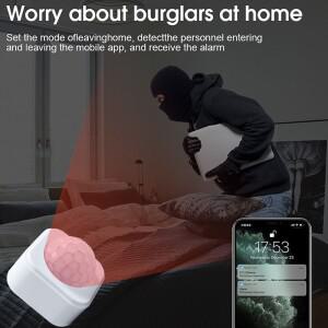 ONENUO Zigbee 인간 PIR 모션 센서 감지기 보안 스마트 라이프 Tuya 운동 게이트웨이/허브 필요