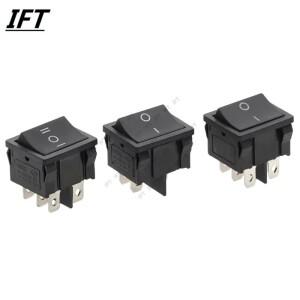 10PCS KCD5 21x24mm 로커 스위치 키트 4 핀 6Pin 2 3 6A/12A 250VAC ON-OFF 전원
