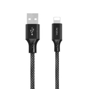ALOHA-STORE usb데이터케이블 메탈 페브릭 케이블 USB-8핀 1.2M 2.4A
