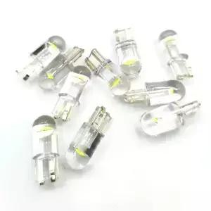 10PCS 새로운 T10 W5W WY5W 168 501 2825 COB LED 자동차 웨지 주차 조명 측면 도어 전구 악기 램프 자동