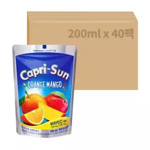농심 카프리썬 오렌지망고 200ml x 40개