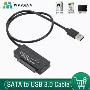SATA to USB 3.0 어댑터 케이블 3 22핀 2.5/3.5인치 외장 HDD SSD 하드 컴퓨터 연결 지원
