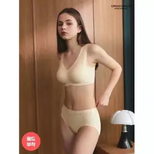 크로커다일 이너웨어 크로커다일비밀 리얼스킨 인견 브라+팬티 2종세트 택1 431582