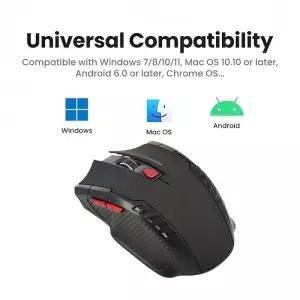 2.4G 무선 미니 마우스 USB 수신기 1600DPI 광학 노트북 PC 게이머용 오른쪽 스크롤