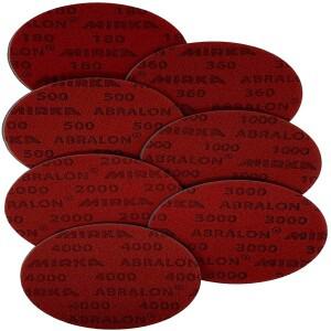 Mirka Abralon 5 인치 스폰지 샌드페이퍼 폼 백업 후크 및 루프 연마 버핑 디스크 125mm 그립 플로킹 시트