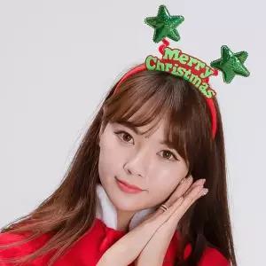 크리스마스 로고 머리띠