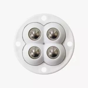 원형 회전 볼 롤러 화이트 캐스터 트랜스퍼 이동식 발판 DIY 바퀴 부착식
