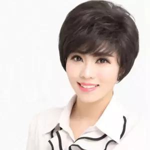 여자 통가발 숏컷 중년 티안나는가발 인모 자연스러운 패션 전체