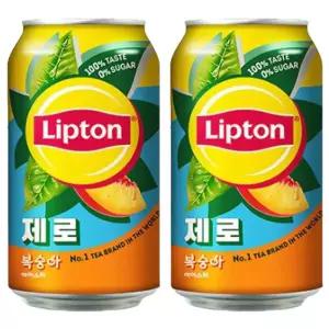 아이스티 제로슈가 복숭아 355ml 24캔 립톤 캔 홍차