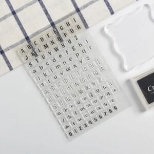 인감 DIY Scrapbooking 사진 앨범 장식에 대 한 알파벳 영어 편지 실리콘 스탬프