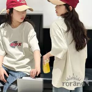 티셔츠 주니어 옷 여아 여름 아동 복 반팔 박스 [aEBC41B]