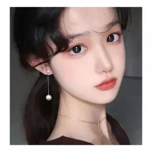 고급 드롭 진주 귀걸이 여성 롱귀걸이