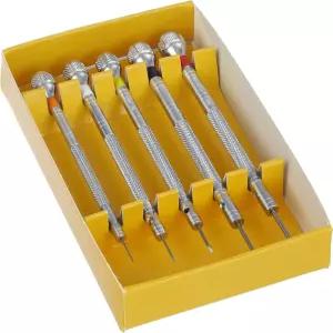 버건 55-605 2868 크롬 도금 황동 드라이버 5종 세트 시계 수리 키트