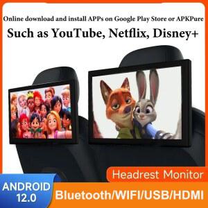 카플레이 모니터 디스플레이 carplay 네비게이션 10 1인치 안드로이드 차량 헤드레스트 뒷좌석용 IPS 터치스크린 TV WiFi BT 지원 넷플릭스/유튜브 지원 4K 비디오 플레이어