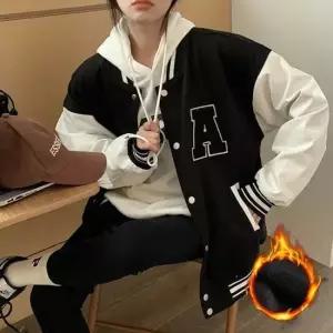 겨울스타일 레터링 여성 야구 기모 점퍼 여자점퍼 야구점퍼 항공점퍼 레터링점퍼